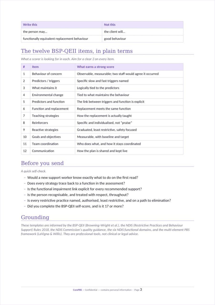 Style and quality guide preview